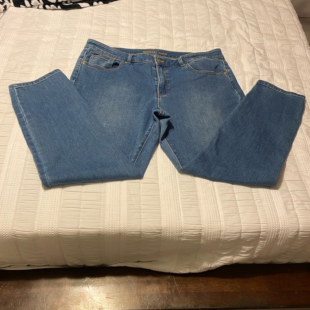 - Women’s Michael kors skinny jeans size 16 stretch denim material